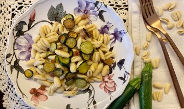 cavatelli zucchine guanciale