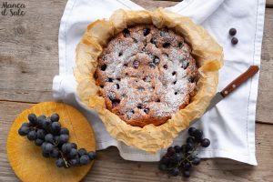 torta con uva americana
