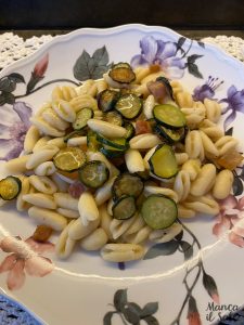 cavatelli zucchine guanciale