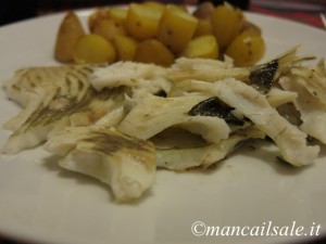 rombo al forno con patate