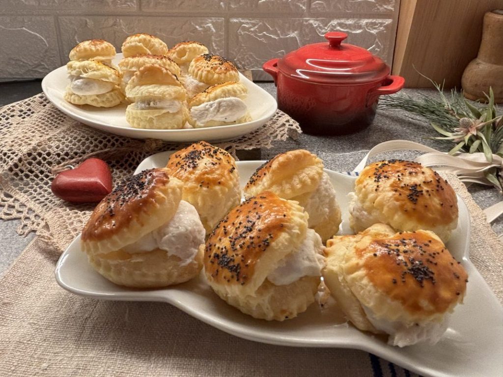 Conchiglie di pasta sfoglia