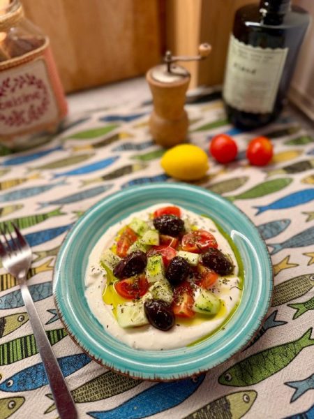 Feta montatat insalata greca